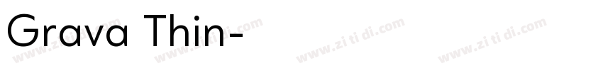 Grava Thin字体转换